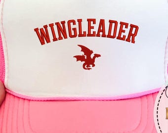 Embroidery Wingleader Hat, Embroidered Dragon Cap, Fourth Wing Gift Hat, Basgiath War College Hat, Wingleader Cap, Fantasy Book Lover Hat