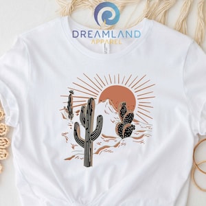 Desert T-Shirt, Cactus Shirt, Cute Cactus T-Shirt, Sunset Shirt, Sunrise Tee, Wild Western Sweatshirt, Desert Cactus Tee, Arizona Sweatshirt