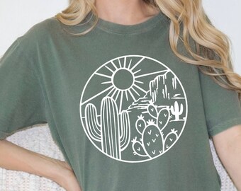 Comfort Colors Shirt, Desert T-Shirt, Cactus Sweatshirt, Desert Cactus Tee, Cute Cactus T-Shirt, Desert Adventure Shirt, Arizona Sweatshirt