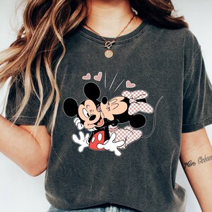 Mickey and Minnie Shirt, Comfort Colors Tee, Disney Valentines Day Shirt, Disney Valentine&#39;s Day Trip Shirt, Mickey Minnie Valentine Couples
