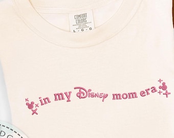 Embroidery Disney Mom Era Shirt, Mothers Day Gift, Disney Mommy Tee, Comfort Colors, Mom Birthday Gift, Minnie Mom Shirt, Disney World Shirt