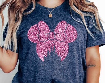 Minnie Head Shirt, Minnie Ear Shirt, Disney Ear Shirt, Disneyland Shirt, Disneyworld Shirt, Disney Family Vacation, Disney Family Sweatshirt
