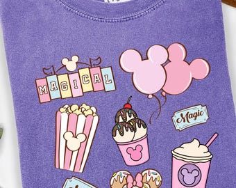Disney Snacks Mickey Magical Shirt, Comfort Colors, Mickey Mouse Shirt, Disney World Tee, Disneyland Shirt, Disney Vacation Tee, Disney Gift
