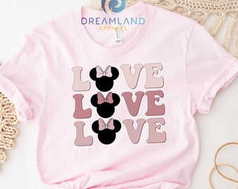 Minnie Mouse Disney Shirts, Minnie Head Shirt, Minnie Lover Tee, Disney Family Outfits, Funny Disneyland Trip Tee, Disney Gifts for Her
