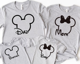 Custom Disney T-shirt, Disney Family Shirt, Personalized Family Shirt, Custom Name Shirt, Mickey Minnie Shirt, Disney Trip Shirt, Kids Shirt