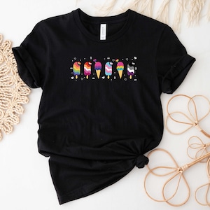 Popsicles T-shirt, LGBT Rainbow,  LGBTQ Pride Tee, LGBTQ Summer Clothing, Rainbow Ice Cream Shirt, Pride Popsicles Tee, Gay Gifts