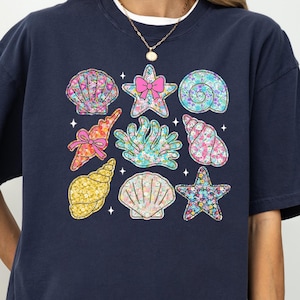 Seashell Shirt, Starfish Shirt, Comfort Colors, Summer Vibes Tee, Snail Shell Shirt, Summer Holiday Tee, Beach Vacation Tee, Coastal Shirt