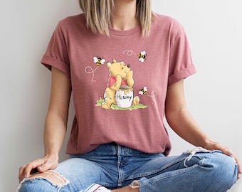 Hunny T-shirt, Pooh Shirt, Disney Bear Tee, Holiday Shirt, Disneyworld Shirt, Disney Trip Shirt, Winnie Shirt, Cartoon Shirt