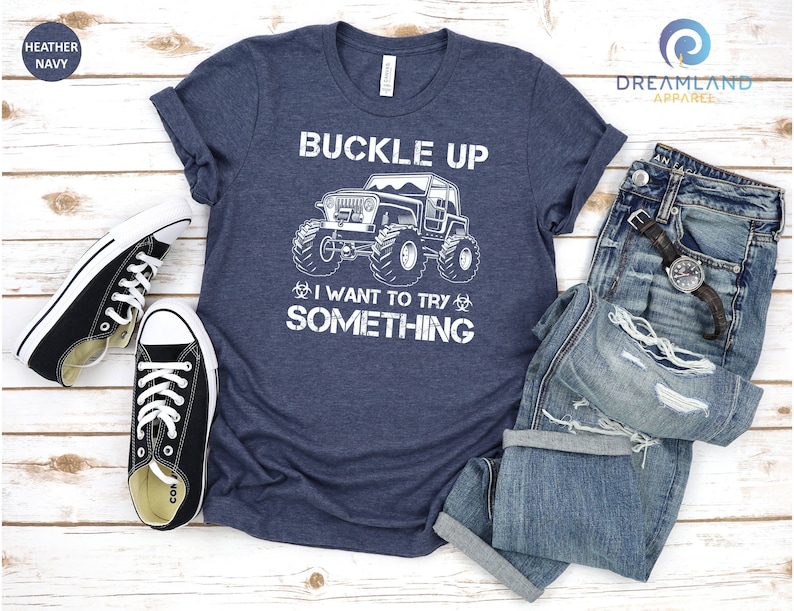 Buckle Up T-shirt, Off Road Shirt, Car Lover Shirt, Adventure Shirt, Men Vacation Shirt, Cool Dad Shirt, Camping Shirt, Summer Trip Shirt afbeelding 4