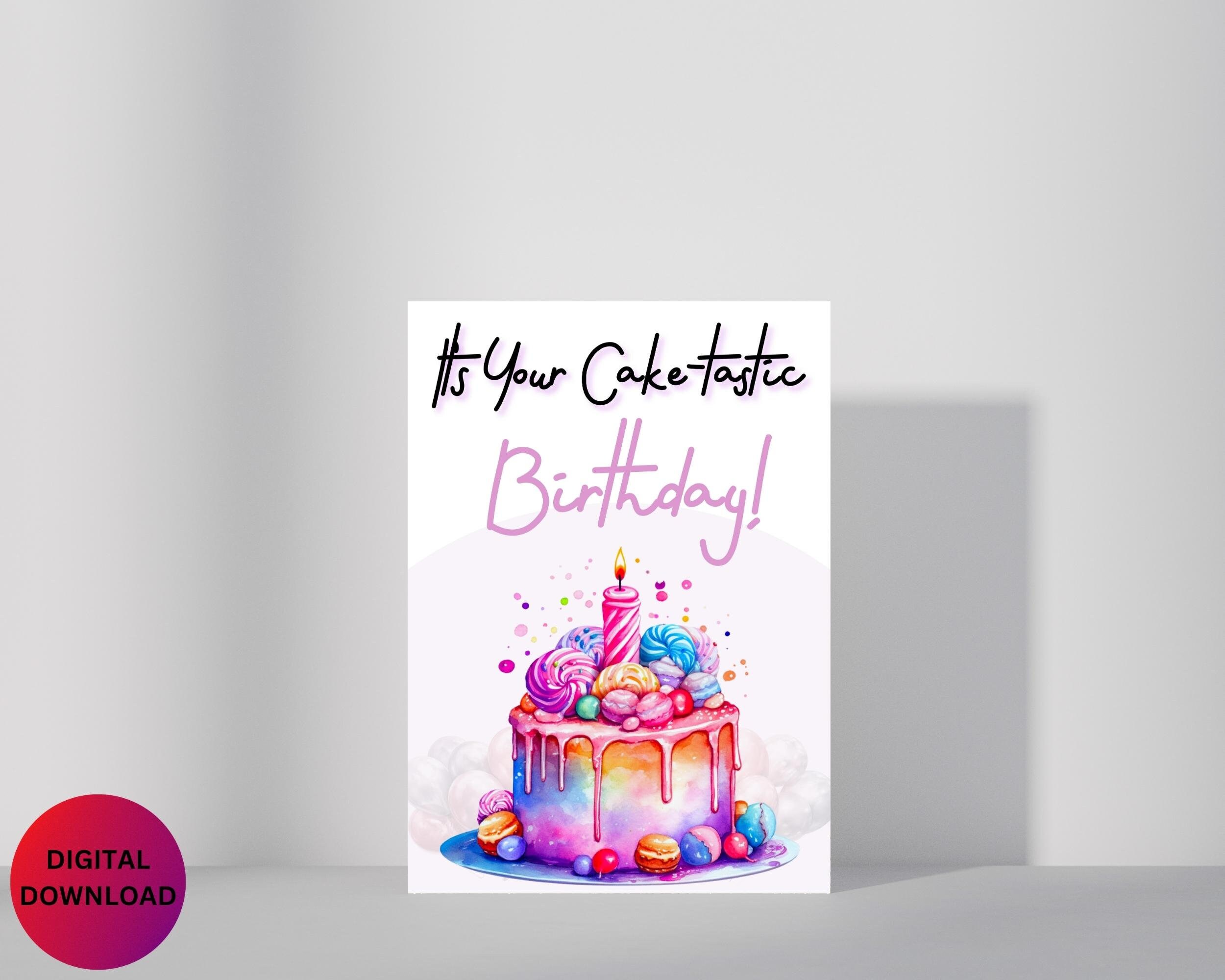 Instant Download Birthday Card PDF Birthday Card Print at Home Funny ...