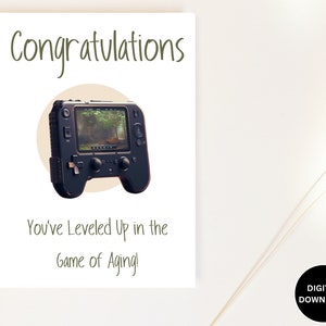 Video Game Birthday Card Printable, Printable Gamer Birthday Card, for ...