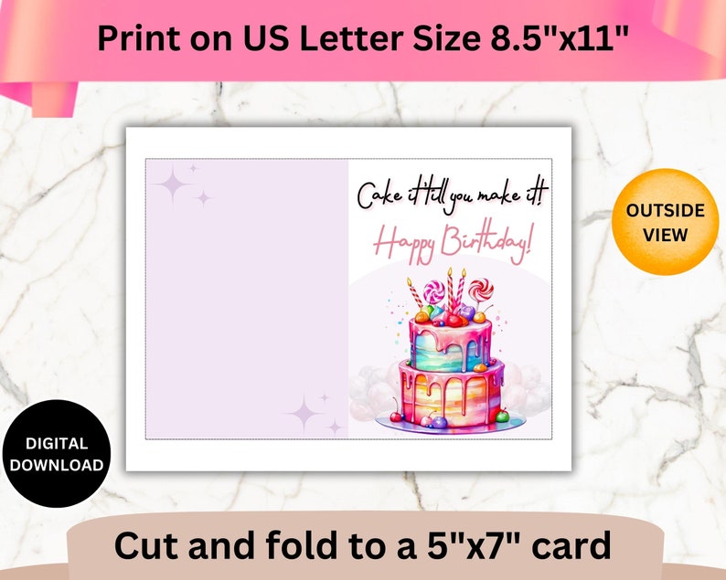 Printable Funny Birthday Card, Funny Birthday Card Print, Funny Card ...