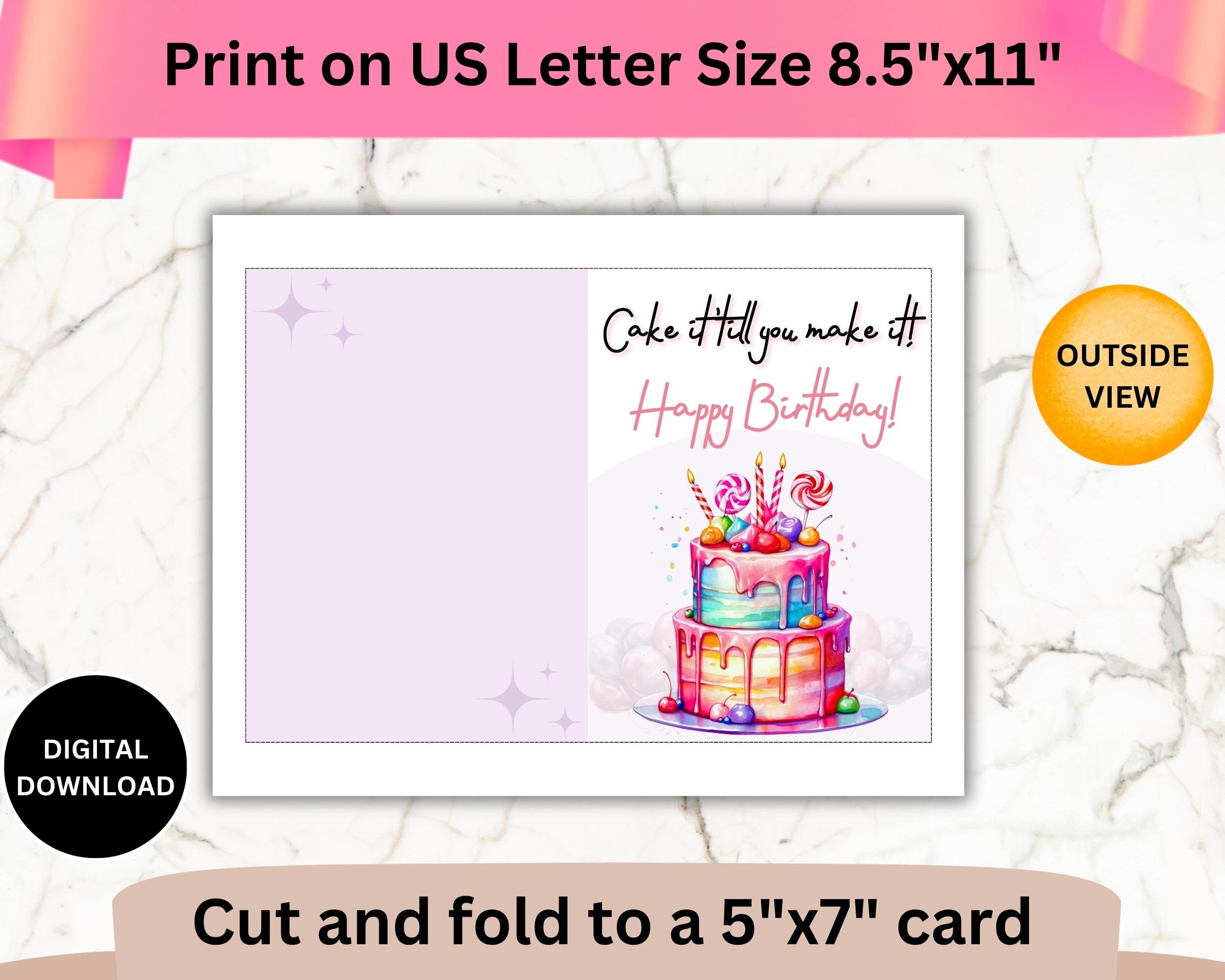 Printable Funny Birthday Card, Funny Birthday Card Print, Funny Card ...