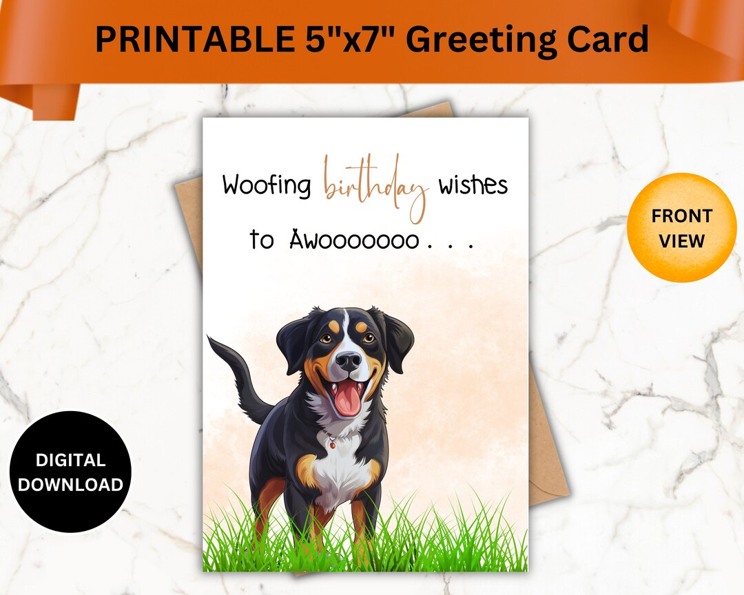 Printable Dog Birthday Card Printable - Il 1080xN.5025725701 Ah5c 