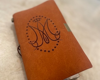 Ave Maria Auspice Maria Mary Monogram Prayer Journal
