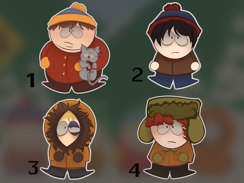 South Park Keychains LIMITED Etsy
