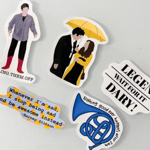 How I met your mother sticker HIMYM sticker Ted mosby sticker tv show sticker HIMYM merch funny sticker gift idea Barney Stinson sticker