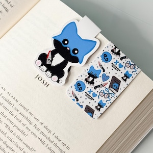 Lights out bookmark book lover bookish gift  bookmark magnetic lights out merch dark romance bookmark cat lover smut merch