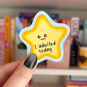 Adesivi con stelle dorate, adesivi divertenti, adesivi sarcastici, umorismo per adulti, adesivi sarcastici, adesivi per lavoro, adesivi per colleghi, regalo per il capo