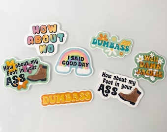Pegatinas de That 70's Show, pegatina divertida, pegatina de Kelso, pegatina de los 70, pegatina de arcoíris, pegatina nostálgica, regalo para amigos, idea de regalo para ella