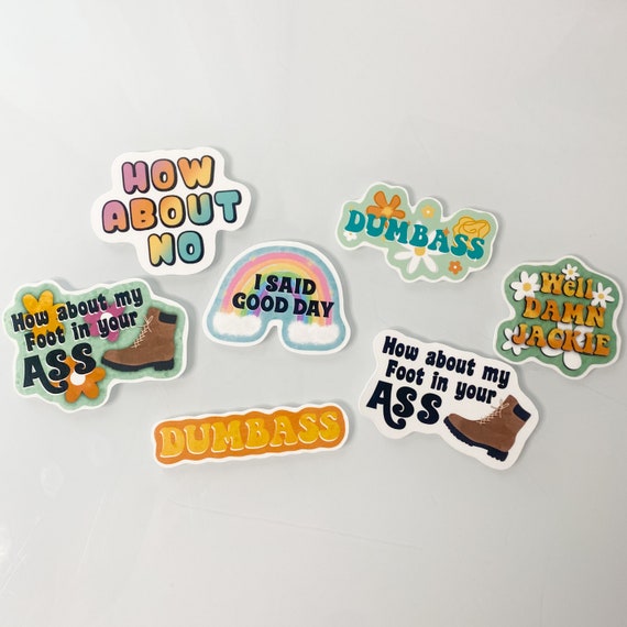 That 70's show stickers funny sticker Kelso sticker 70s sticker rainbow sticker nostalgic sticker gift for friends gift idea for her