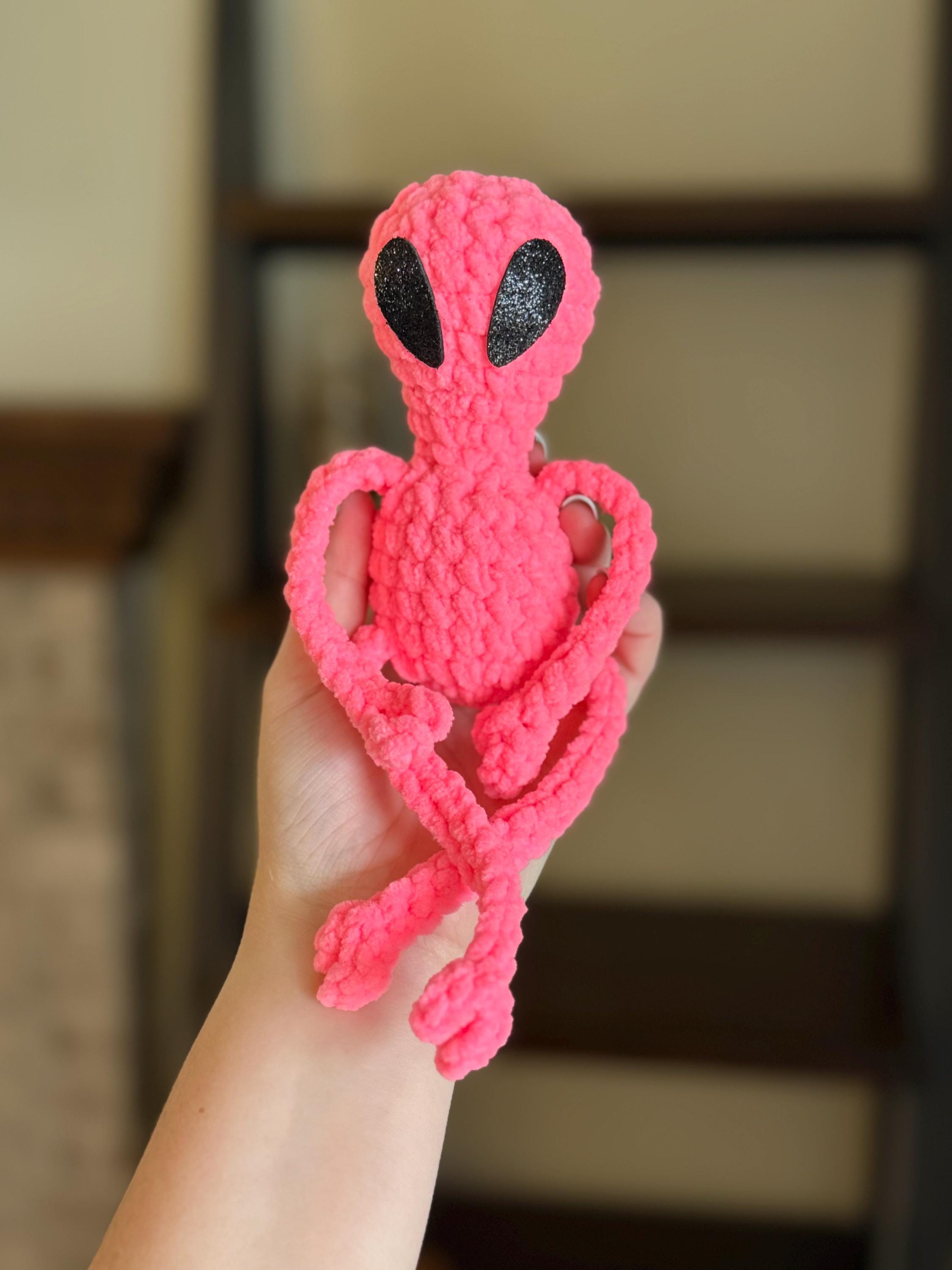Alien Crochet Pattern No Sew Beginner Amigurumi Space Creature Bitty ...