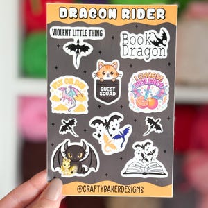 Vierter Flügel Sticker Buchsticker Bücherwurm Sticker Kindle Sticker Drachensticker Onyx Storm Sticker Buch Dragon wingheader Xaden Riorson Merch