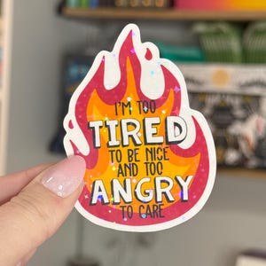 Womens rights sticker feminine sticker female rage sticker funny sticker feminist humor sarcastic sticker self care sticker feminist