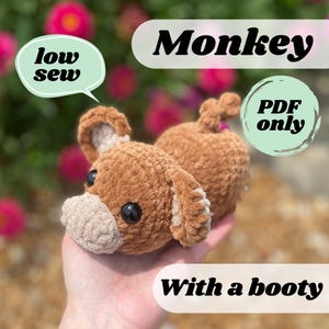 Crochet monkey pattern crochet monkey  amigurumi pattern crochet market make funny crochet pattern monkey crochet for beginner low sew