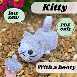 Crochet cat pattern crochet kitty amigurumi pattern crochet market make funny crochet pattern cat crochet no sew cat pattern beginner