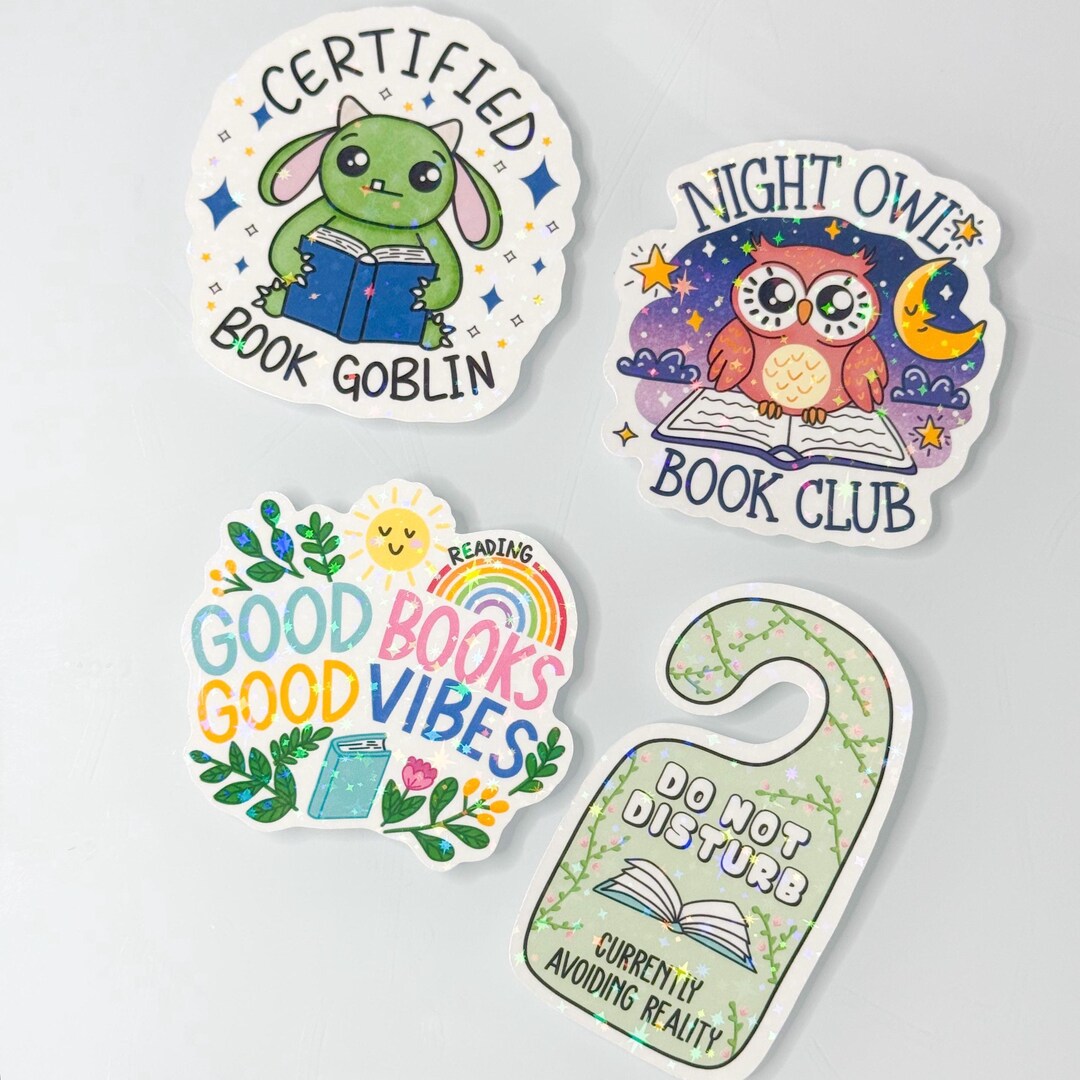 Book Sticker for Reader Booktok Sticker Kindle Sticker Bookish Sticker ...