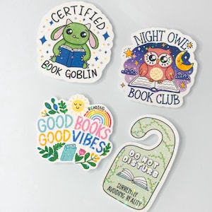 Book sticker for reader booktok sticker kindle sticker bookish sticker reader sticker book lover sticker literary gift bookworm gift idea