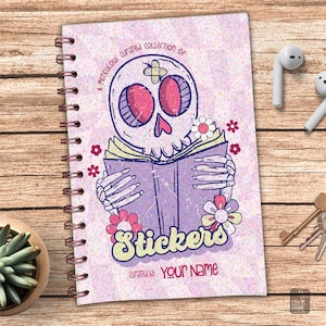 Personalized Reusable Sticker Book, Sticker Album for Collectors, Blank Sticker Book, Unused Stickers, Sticker Storage Solution, Holographic