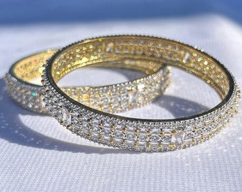 Silber und Goldenes Armband Paar -