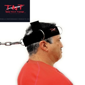 Total Neck Trainer Harnais utilisé pour le renforcement et la stabilité du cou avec un entraînement contre résistance. Sangle de tête pour renforcer la force du cou