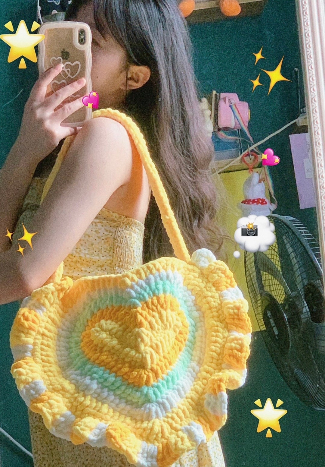 Crochet Bag Handmade Shoulder Bag Etsy