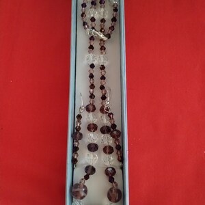 Necklace and earrings