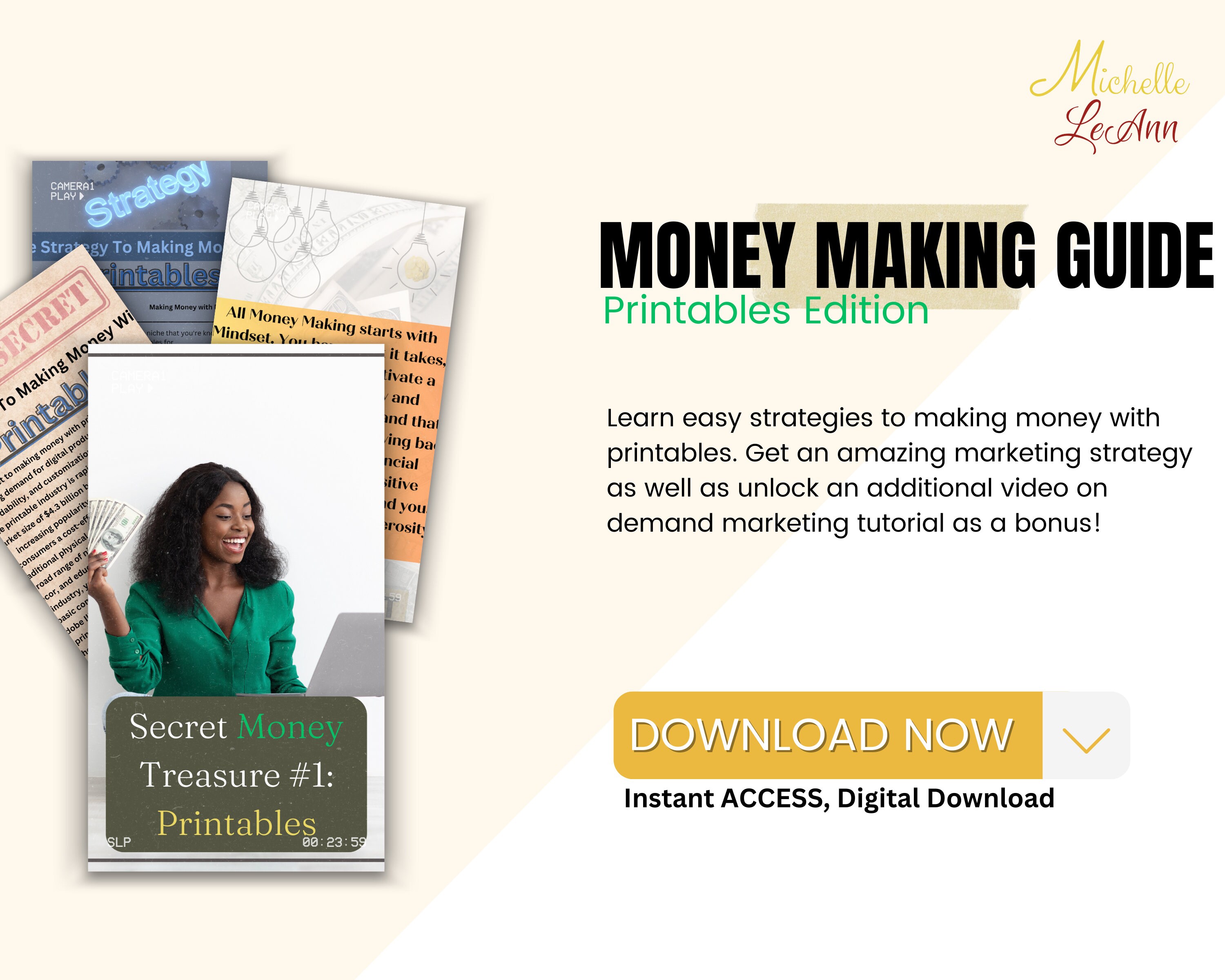 Money Tree Money Making Guide Printables Edition Side - Etsy