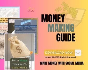 Money Making Guide Social Media Edition, Side Hustles That Work, Money Making Ideas, Digital Download, Instant Access, Etsy Bestsellers