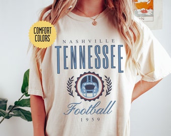 Tennessee Comfort Colors Retro T-Shirt, Vintage TN Unisex T-Shirt, Cute TN Gift, Women Tennessee Tailgate Shirt, Tennessee Oversized Tee