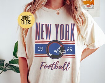 New York Comfort Colors Retro T-Shirt, Vintage New York Unisex Shirt, Cute New York Gift, Women New York Tailgate Shirt, NY Oversized Tee