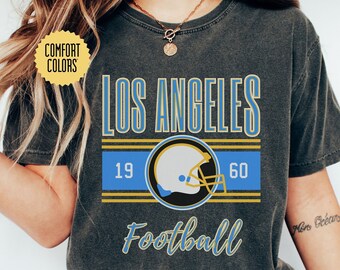 Los Angeles Comfort Colors Retro T-Shirt, Vintage LA Unisex Shirt, Cute Los Angeles Gift, Women Los Angeles Tailgate Shirt, LA Oversized Tee