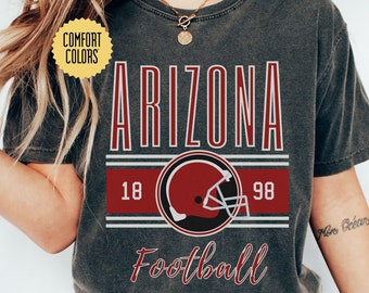 Arizona Comfort Colors Retro T-Shirt, Vintage Arizona Unisex T-Shirt, Cute Arizona Gift, Women Arizona Tailgate Shirt, AZ Oversized Tee