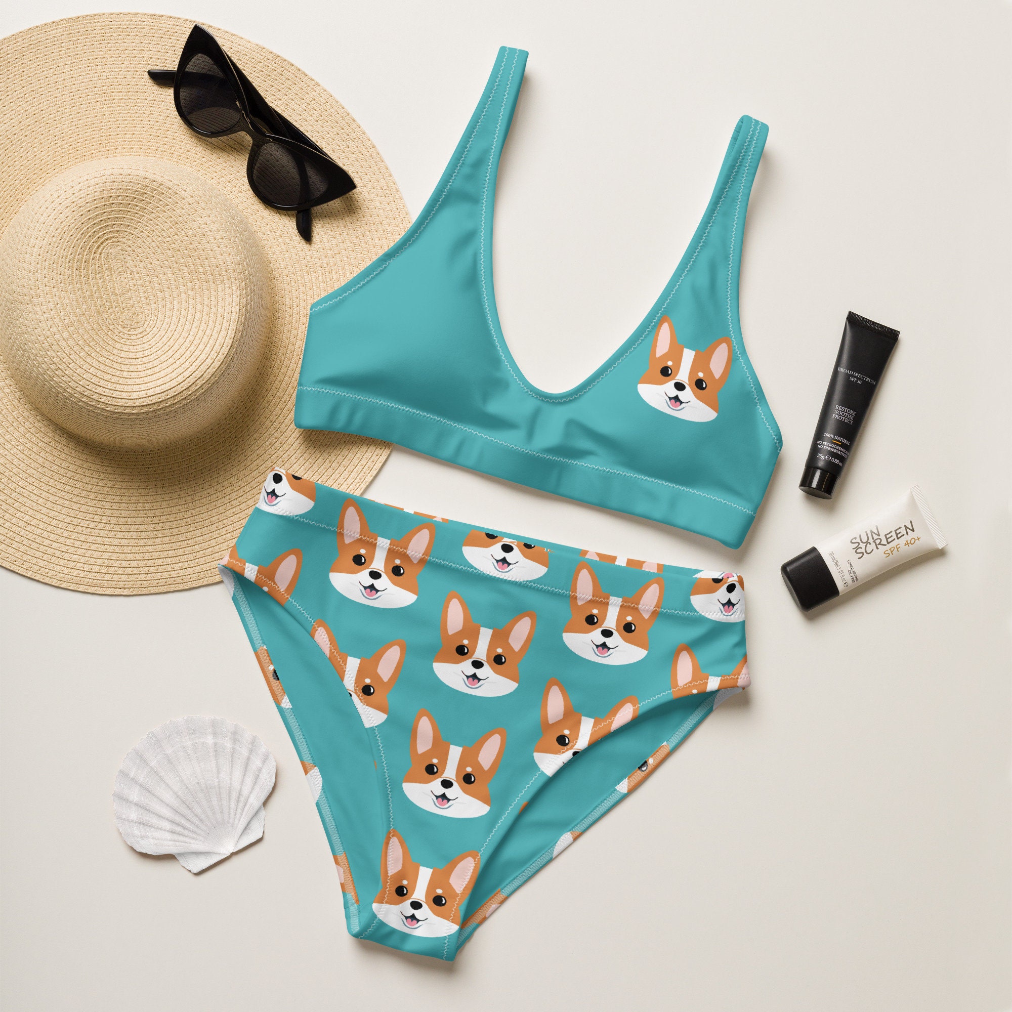Corgi bathing suit cheap
