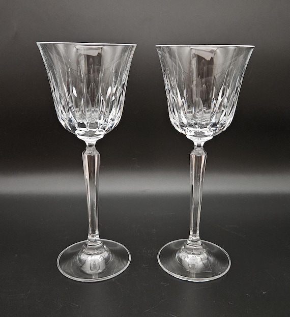 Vintage Mikasa Crystal Wine Glasses - Park Avenue Collection, Set of 2