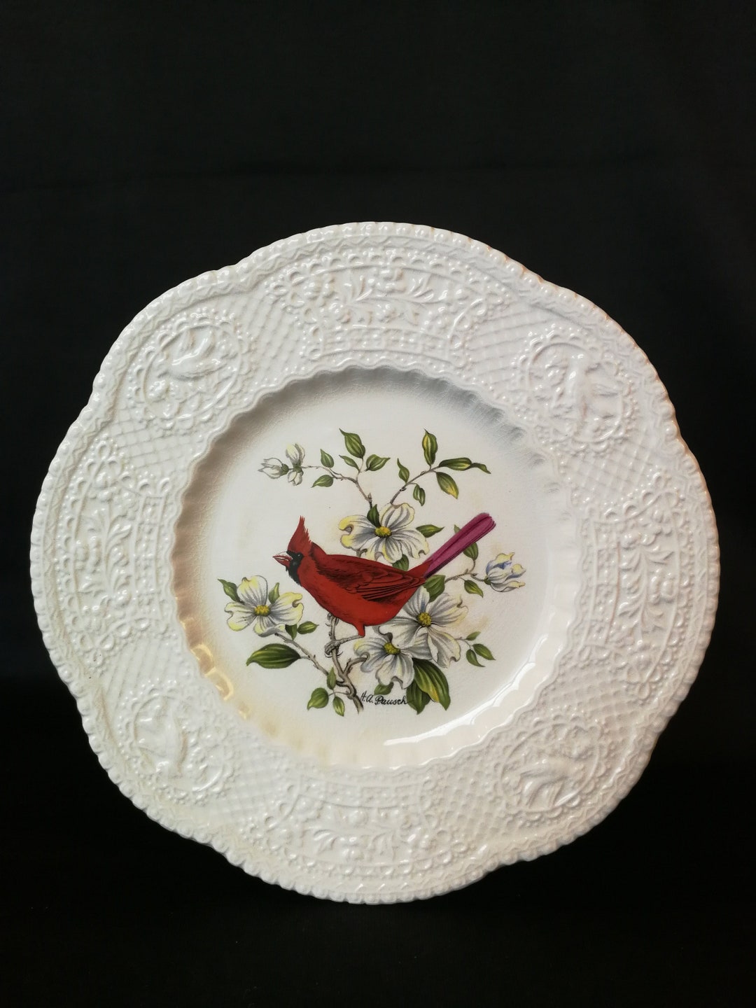 Vintage Royal Cauldron Bristol Ironstone Cardinal Design by Etsy