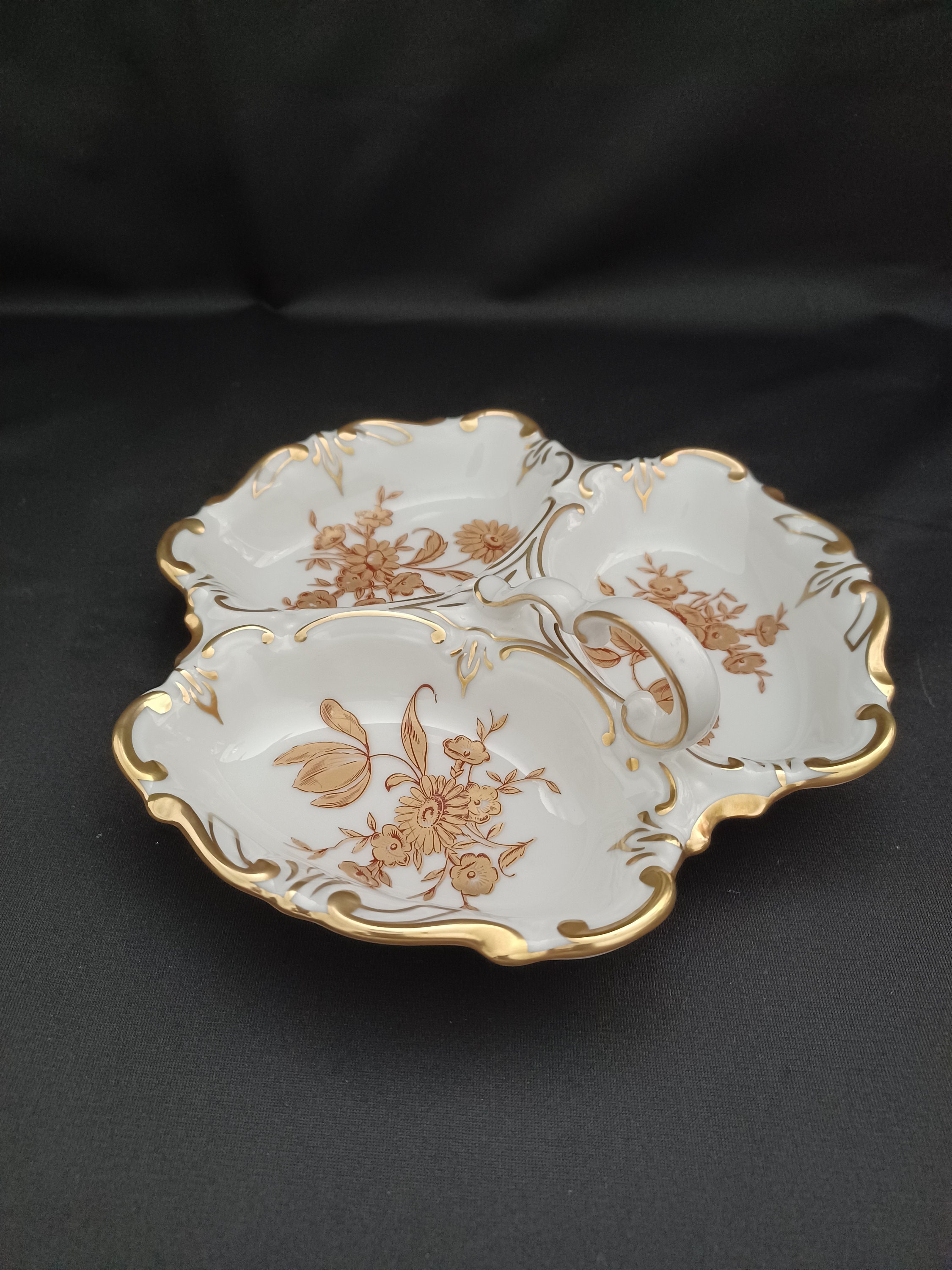 ヴィンテージ JLMENAU グラフ フォン ヘンネベルク磁器 3 パート