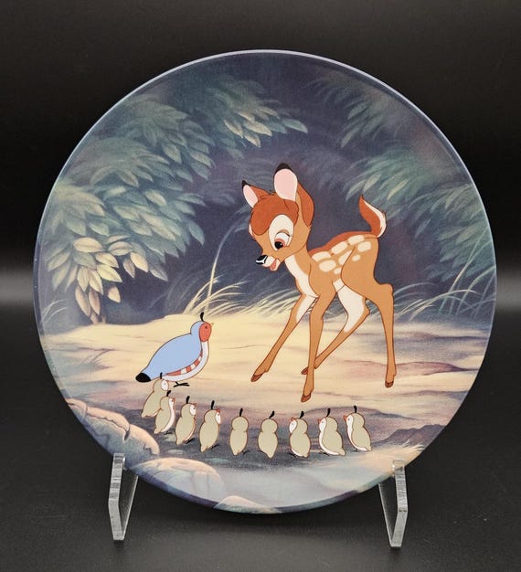 Vintage Bambi Collector Plates - Edwin Knowles Porcelain, Set of 5