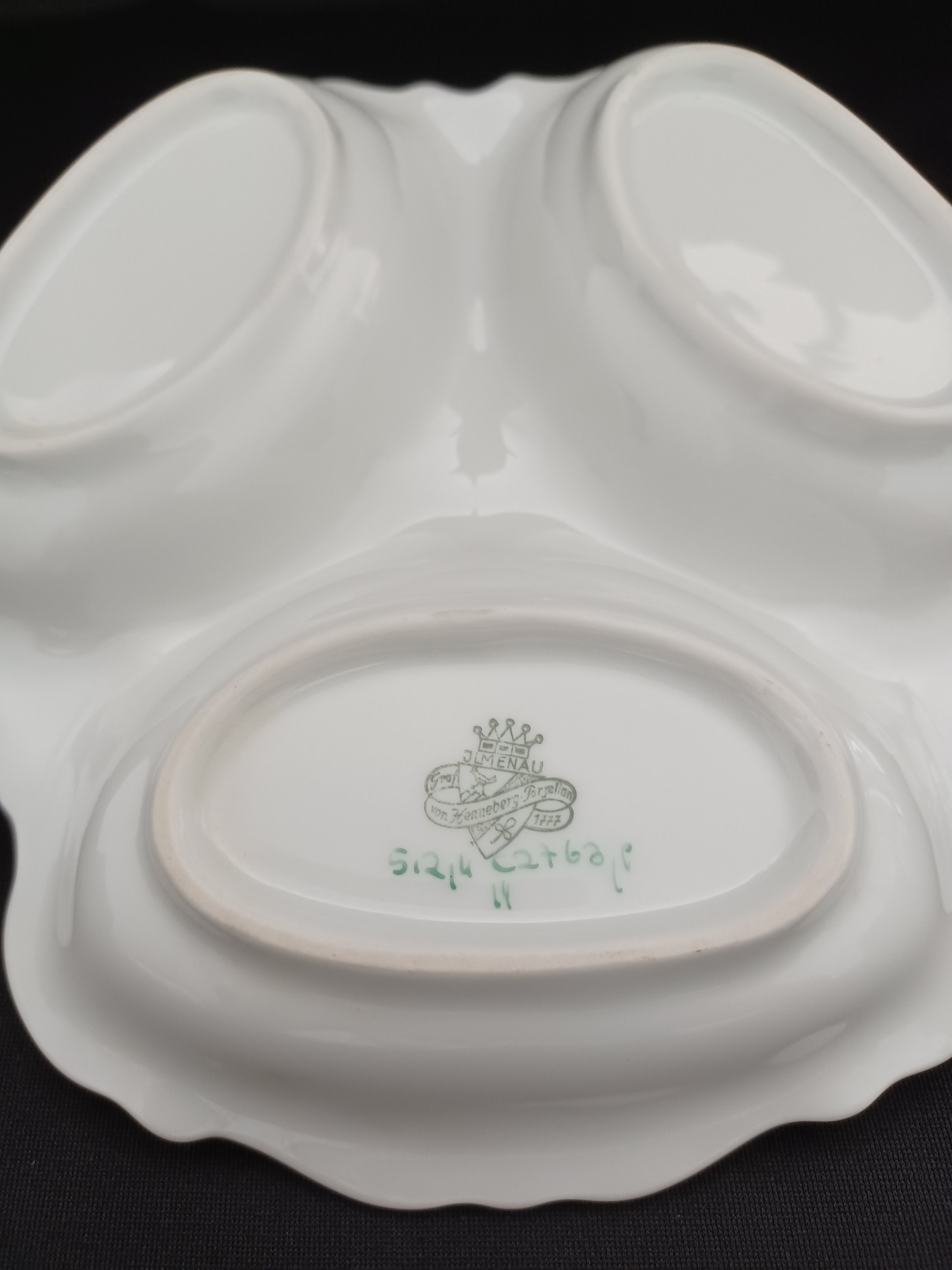 ヴィンテージ JLMENAU グラフ フォン ヘンネベルク磁器 3 パート