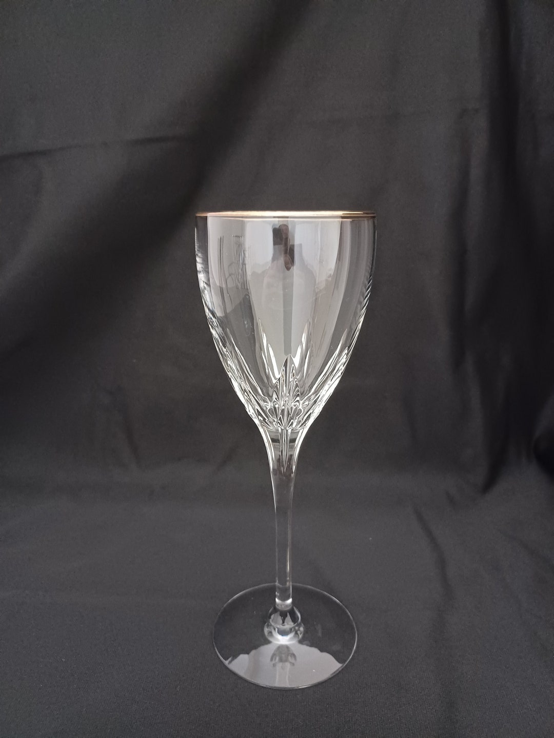Lenox Firelight Gold Rim Water/wine Glass Vintage Etsy